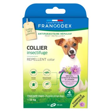 Francodex (Франкодекс) Repellent Collar репеллентный ошейник для собак малых пород и щенков с гераниолом