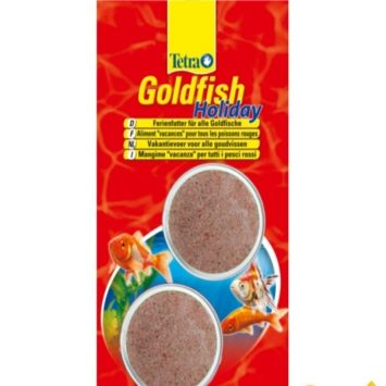 Tetra Gold fish Holiday Корм выходного дня для аквариумных рыбок ,2х12гр