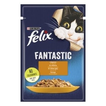 Felix (Феликс) Fantastic Sensations Junior - консервы для котят Феликс с курицей в желе (пауч)