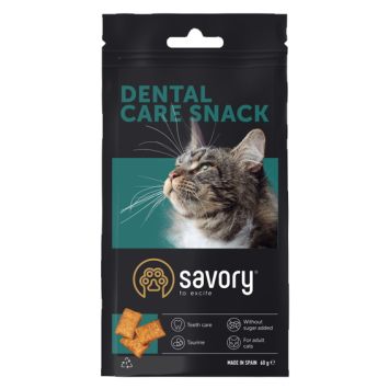 Savory (Сейвори) Snack Dental Care - Лакомство для кошек, подушечки для гигиены зубов