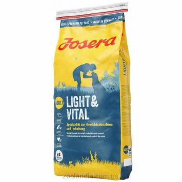 Josera (Йозера) Light and Vital - Корм для малоактивных собак и склонных к полноте (мясо птицы)
