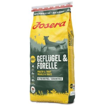 Josera (Йозера) Geflugel &Forelle - Беззерновой корм для взрослых собак (птица форель)