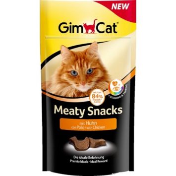 GimCat (Джимкет) Meaty Snacks лакомство - снеки для кошек с курицей 