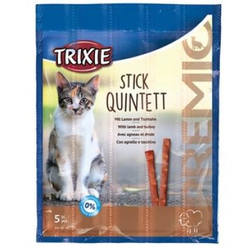 Trixie (Трикси) Premio Quadro-Sticks Палочки для котов (ягнёнок+птица)5шт/5гр