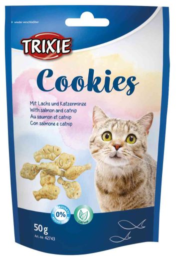 Trixie (Трикси) Cookies - Печенье с лососем и кошачьей мятой для котов и кошек