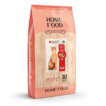 Home Food (Хом Фуд) - Сухой беззерновой гипоаллергенный корм для активных взрослых котов (утка/груша)