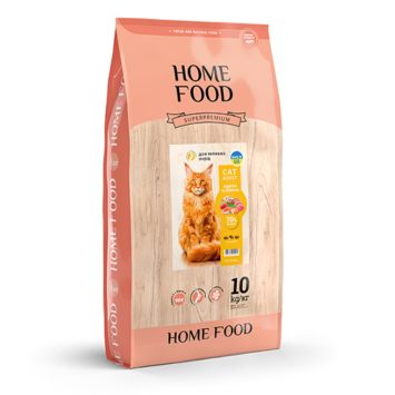 Home Food (Хом Фуд) - Сухой корм для взрослых котов крупных пород (индейка/креветка/ХОНДРО)