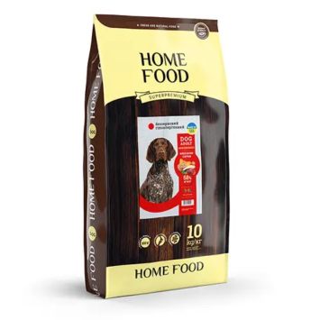 Home Food (Хом Фуд) - Беззерновой гипоаллергенный Сухой корм для взрослых собак средних и крупных пород (утка/нут)