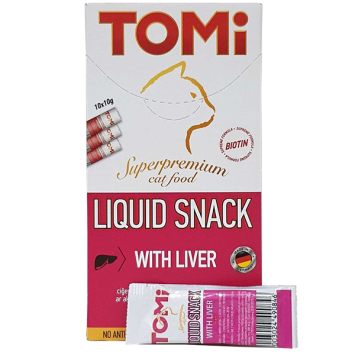 Tomi (Томи) Liquid Snack Liver&Biotin - Жидкое лакомство для котов (печень с биотином)