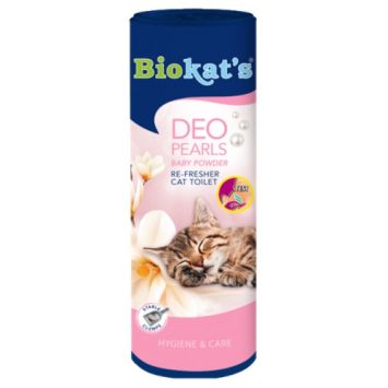 GimCat (Джимкет) DEO Pearls Baby Powder Дезодорант для кошачьего туалета