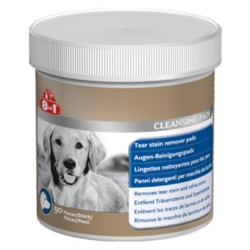 8in1 (8в1) Tear Cleansing Pads - Диски влажные для удаления пятен от слез и слюны, для собак