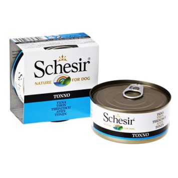 Schesir (Шезир) Tuna влажный корм для собак с тунцом и рисом, банка