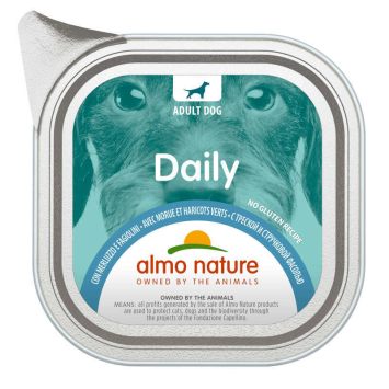 Almo Nature (Альмо Натюр) Daily Adult Dog Cod&Beans - Консервированный корм для взрослых собак (треска/фасоль)