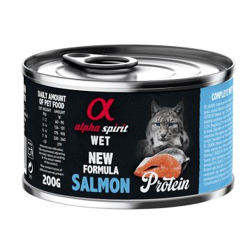 Alpha Spirit (Альфа Спирит) Salmon for Adult Cats - Полнорационный влажный корм с лососем для кошек