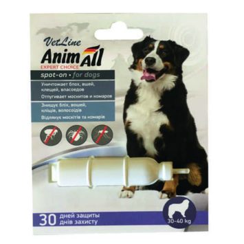 AnimAll VetLine (ЭнимАлл ВетЛайн) Spot-On - Противопаразитарные Капли для собак весом 30-40 кг