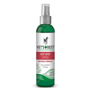 Vet`s Best (Ветс Бест) Hot Spot Spray - Спрей для устранения раздражений, зуда и расчесов