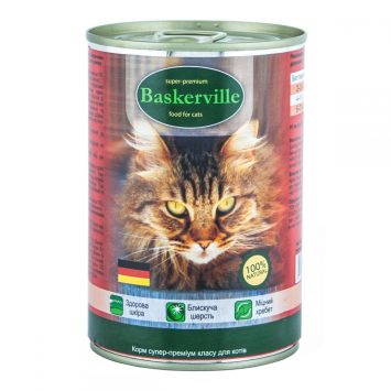 Baskerville (Баскервиль) - Консервированный корм для котов (курица/сердце)