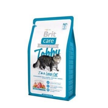 Brit Care (Брит Кеа) Cat Tobby с уткой и курицей для кошек крупных пород