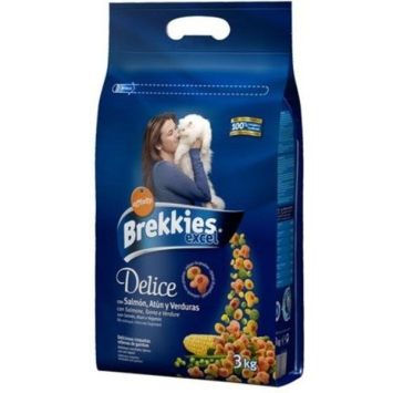 Brekkies (Брекис) Excel Delice Fish для котов смесь с лососем, тунцом и овощами