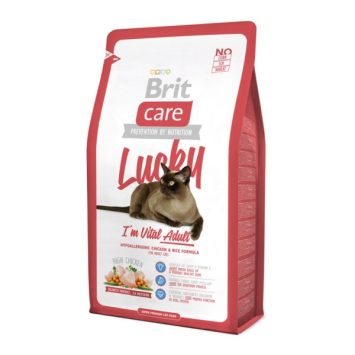 Brit Care (Брит Кеа) Lucky Vital Adult Гипоаллергенный корм для кошек с курицей и рисом