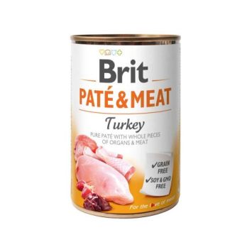 Brit Pate &Meat Turkey - консервы для собак, индейка