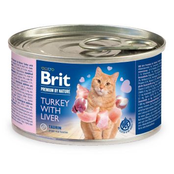 Brit Premium (Брит Премиум) by Nature Turkey with Liver - Влажный корм с индейкой и печенкой для взрослых котов