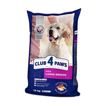 Club 4 Paws (Клуб 4 Лапы) Premium - Корм для взрослых собак крупных пород с курицей 20 кг