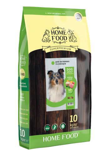Home Food (Хом Фуд) - Беззерновой Сухой корм для активных взрослых собак средних и крупных пород (ягненок/рис)