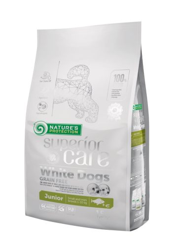 Nature's Protection Superior Care White Dogs Junior Small and Mini Breeds - Сухой корм для щенков собак мелких пород c белой шерстью