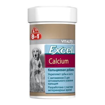 8in1 (8в1) Excel Calcium - Кальций с витамином D для собак