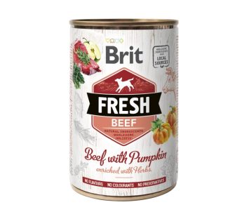 Brit Fresh (Брит Фрэш) Beef Pumpkin - консервы для собак говядина, тыква 400 гр