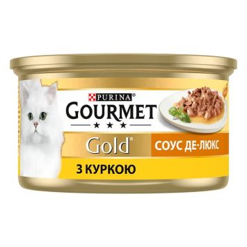Gourmet Gold (Гурмет Голд) Соус Де-люкс для кошек с курицей