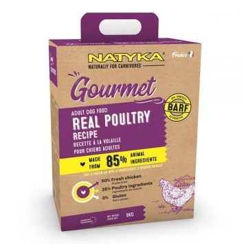 Natyka (Натика) Gourmet Adult Poultry - гипоаллергенный полувлажный корм для собак с птицей