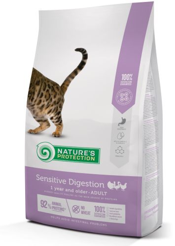 Nature's Protection Sensitive Digestion - Сухой корм с птицей для котов чувствительных к пищеварением