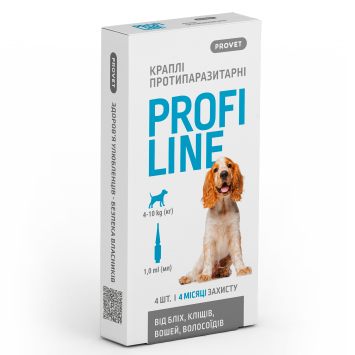ProVET (ПроВет) ProFiline - Капли от блох и клещей для собак 4-10 кг (инсектоакарицид)