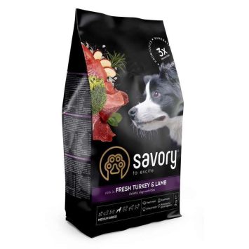 Savory (Сейвори) Medium Breed Turkey &Lamb - корм для собак средних пород (индейка/ягненок)