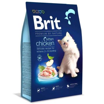 Brit Premium (Брит Премиум) by Nature Cat Kitten Chicken - Сухой корм с курицей для котят всех пород (1-12 мес)