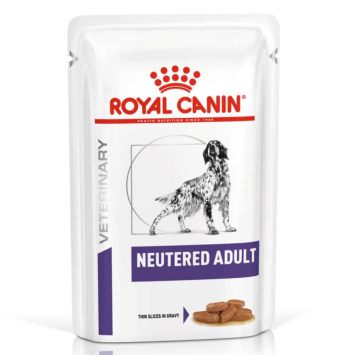 Royal Canin (Роял Канин) Neutered Adult in Gravy - Ветеринарная диета для стерилизованных собак различных пород, склонных к набору лишнего веса (кусочки в соусе)