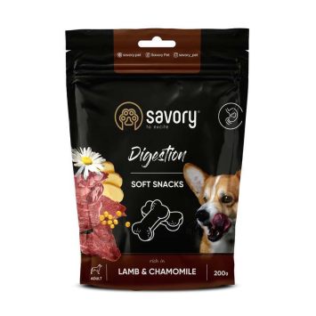Savory (Сейвори) Soft Snacks Digestion Lamb & Chamomile - Мягкие лакомства с ягненком и ромашкой для улучшения пищеварения у собак