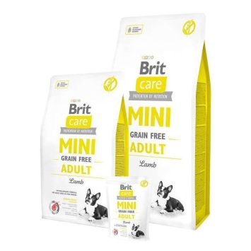 Brit Care (Брит Кеа) Mini Grain Free Adult Lamb - Беззерновой гипоаллергенный корм для взрослых собак миниатюрных пород (ягненок)