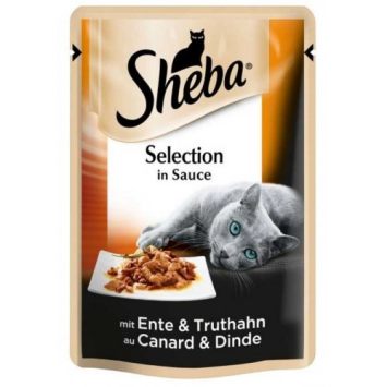 Sheba (Шеба) Selection с уткой и индейкой в соусе 12шт*85 гр