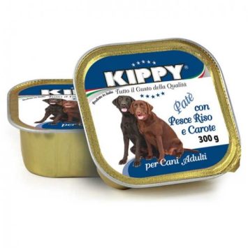 Консервы Kippy Dog (Киппи) Пашет для собак из рыбы, риса и моркови