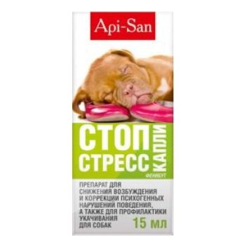 Api-San Стоп - стресс Капли для собак 15мл