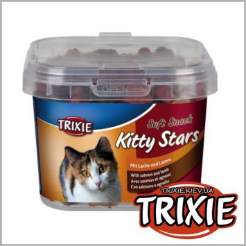 Trixie (Трикси) Kitty Stars - Лакомство для кошек с лососем и ягненком, 140 г