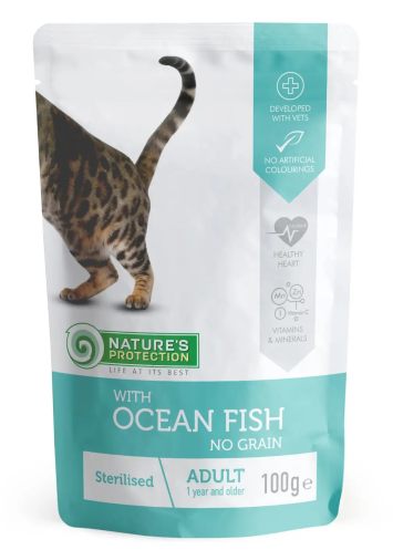 Nature's Protection (Нейчерс Протекшн) Sterilised with Ocean fish – Консервированный корм для взрослых стерилизованных кошек (рыба)