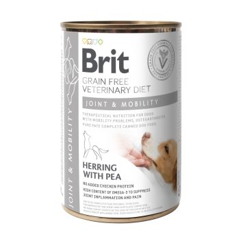Brit (Брит) VetDiets Joint &Mobility - Влажный корм для собак для поддержания здоровья суставов (сельдь/горошек)