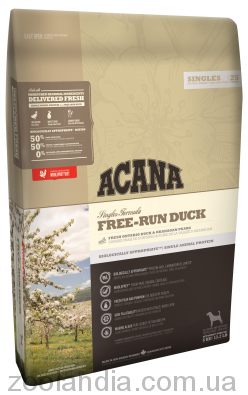 Acana (Акана) Singles Free-Run Duck - корм для собак всех пород и возрастов