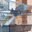 Ferplast (Ферпласт) Cage Barn 100 Double White клетка для кролика, 95x57x121 см (белый металл)