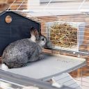 Ferplast (Ферпласт) Cage Barn 100 Double White клетка для кролика, 95x57x121 см (белый металл)