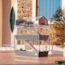 Ferplast (Ферпласт) Cage Barn 100 Double White клетка для кролика, 95x57x121 см (белый металл)